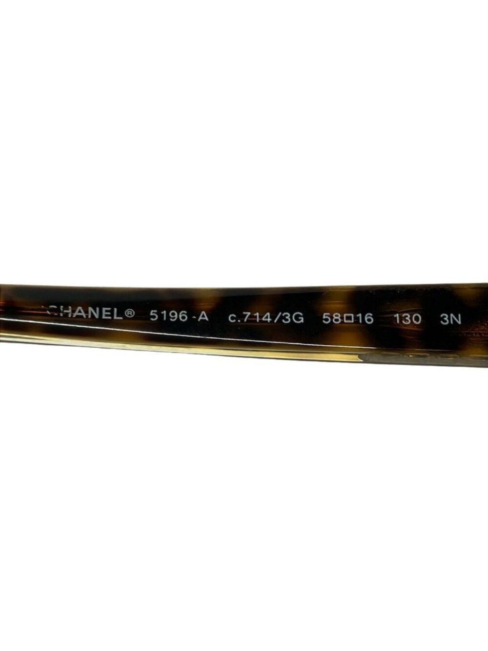 Chanel Sunglasses Dark Brown Light Gold Bezel Eyewear - Picture 4 of 5